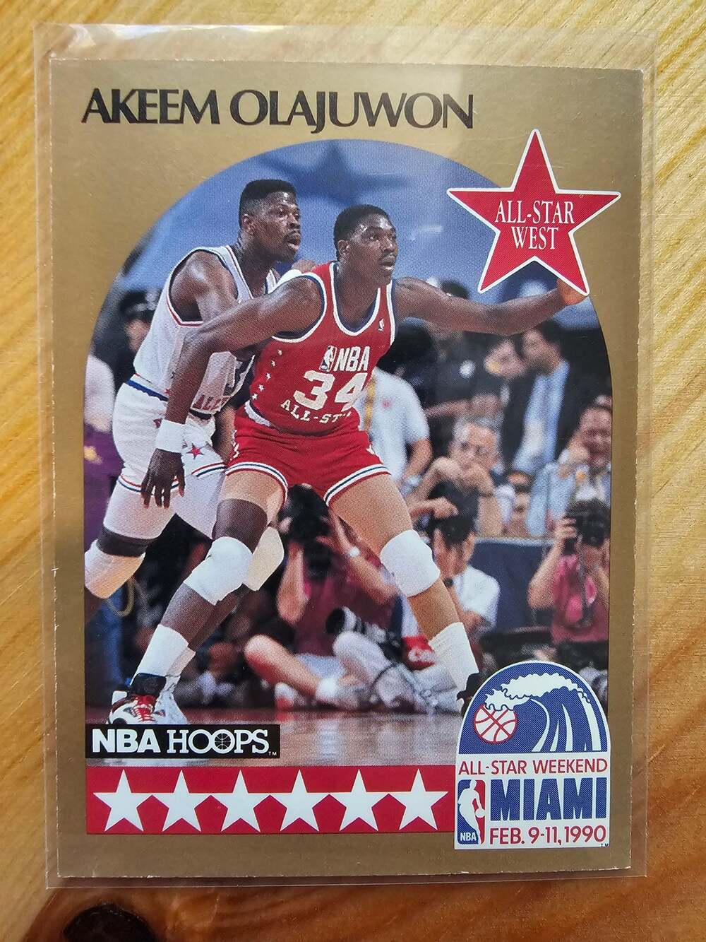 Akeem Olajuwon 1990-1991 NBA Hoops #23 - All-Star - NBA - Fresh Pull